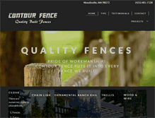 Tablet Screenshot of contourfence.com